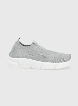 Geox pantofi copii culoarea argintiu