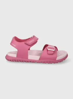 Geox sandale copii SANDAL FUSBETTO culoarea roz