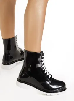 Ghete cauciuc negre Emmie V3