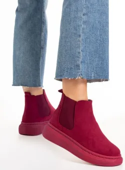 Ghete chelsea dama grena Alenna V2