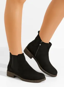 Ghete chelsea dama Relania negre