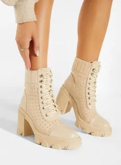 Ghete cu toc bej Molina