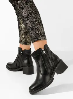 Ghete cu toc Caleiaja negre