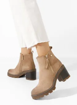 Ghete cu toc Rozeda bej