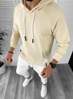 Hanorac barbati bej slim fit K188 86-2