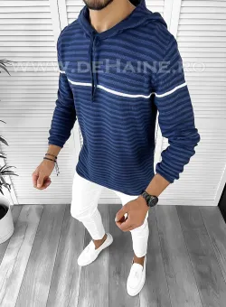 Hanorac barbati bleumarin slim fit T3713 P18-1.3
