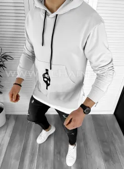 Hanorac barbati gri slim fit K179 21-1