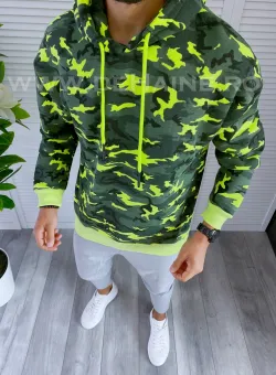 Hanorac barbati oversize verde K348 S2-4