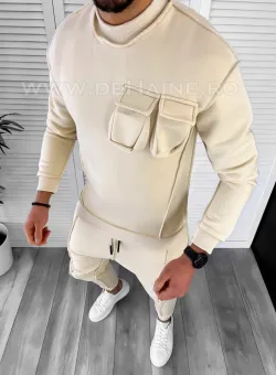 Hanorac barbati slim fit bej K156 D3-3.3