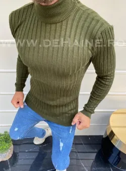 Helanca barbati slim fit kaki B2970 M3