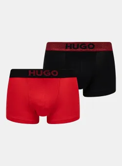 HUGO boxeri 2-pack barbati, culoarea rosu, 50524748