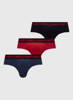 HUGO slip 3-pack bărbați, culoarea roșu 50503100