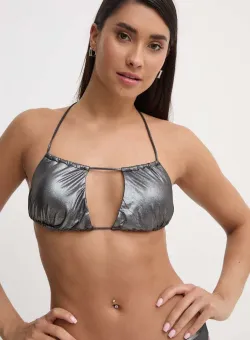 HUGO sutien de baie culoarea argintiu, cupa usor rigidizata, 50515387