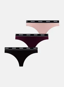 HUGO tanga 3-pack culoarea negru, 50480150