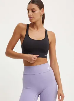 Hummel sutien sport Clea culoarea verde, neted