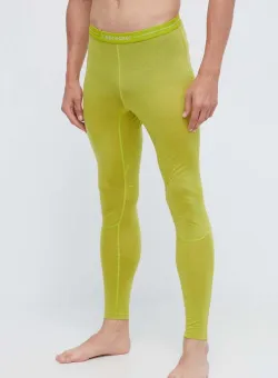 Icebreaker jambiere funcționale 125 ZoneKnit culoarea verde