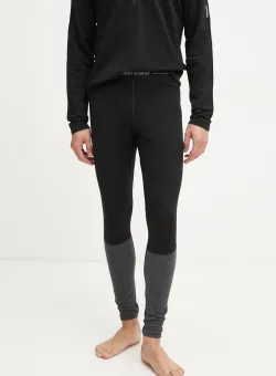 Icebreaker jambiere funcționale 260 ZoneKnit culoarea negru, IB0A56HG0911