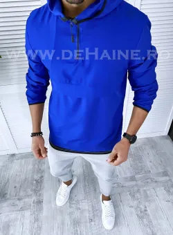 Jacheta barbati de toamna albastra din fas subtire B2370 O4-2.1