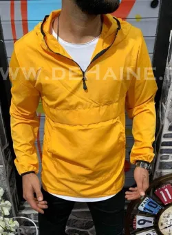 Jacheta barbati de toamna mustar din fas subtire B3344 P10-3