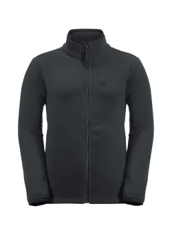 Jack Wolfskin bluza copii TAUNUS JACKET K culoarea negru, neted