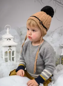 Jamiks caciula copii BIBI culoarea verde