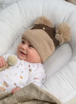 Jamiks caciula copii REGIS culoarea maro