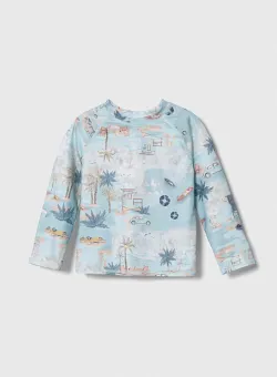 Jamiks longsleeve de baie pentru copii culoarea turcoaz