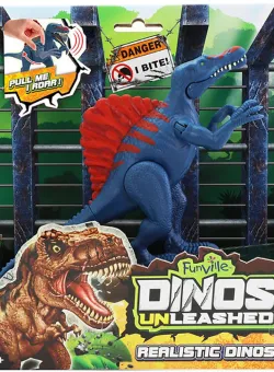 Jucarie interactiva Dinos Unleashed, Dinozaur, Albastru