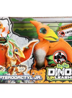 Jucarie interactiva Dinos Unleashed, Dinozaur Pterodactyl Jr, Fun Ville