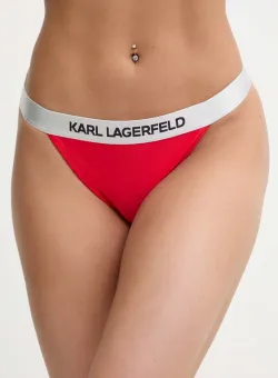 Karl Lagerfeld chiloti de baie culoarea rosu