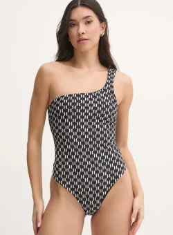 Karl Lagerfeld costum de baie dintr-o bucată culoarea negru, cupa moale, A1W46043