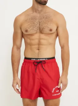 Karl Lagerfeld pantaloni scurți de baie culoarea roșu, A1M46054
