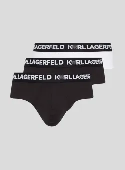 Karl Lagerfeld slip 3-pack barbati, culoarea negru