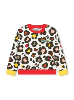 Kenzo Kids bluza copii culoarea bej, modelator