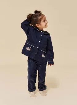 Konges Sløjd camasa de bumbac pentru copii culoarea negru