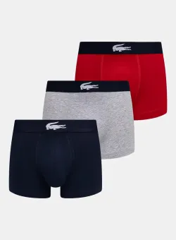 Lacoste boxeri 3-pack barbati, culoarea albastru marin