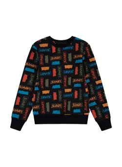 Levi's bluza copii culoarea negru, modelator