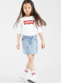 Levi's Longsleeve copii culoarea alb