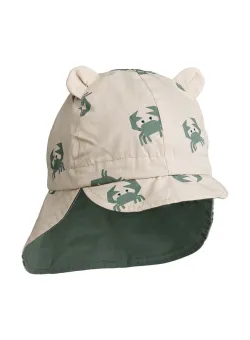 Liewood șapcă reversibilă din bumbac pentru copii culoarea turcoaz, modelator