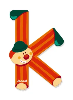 Litera K, de lemn, Janod