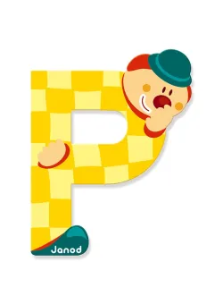 Litera P, de lemn, Janod