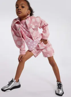 Marc Jacobs geacă din denim pentru copii culoarea roz