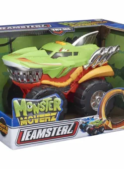 Masinuta cu lumini si sunete Teamsterz, Monster Moverz Robo Shark, Verde