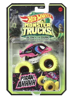 Masinuta Monster Trucks, Hot Wheels, Glow in the Dark, 1:64, Piran-Ahhh, HGX14