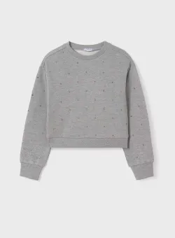 Mayoral bluza copii culoarea gri, cu imprimeu