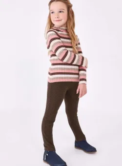 Mayoral leggins copii culoarea maro, modelator