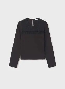 Mayoral longsleeve copii culoarea negru