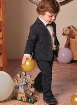 Mayoral pantaloni bebe culoarea albastru marin, neted