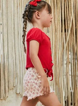 Mayoral pantaloni copii culoarea portocaliu, modelator