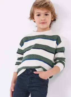 Mayoral pulover pentru copii din amestec de lana culoarea verde, light